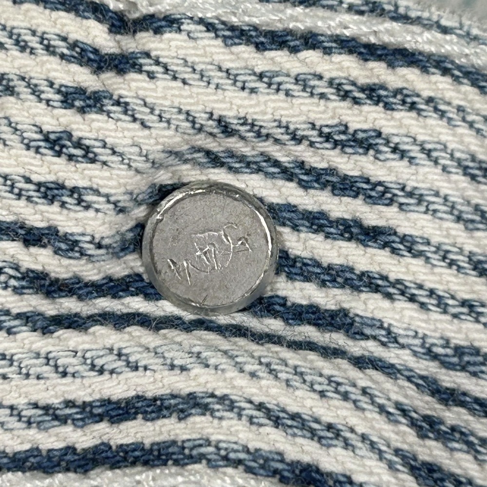 Vintage Levis 501XX Button Fly High Waisted Jean Women Hickory Stripe Denim READ - Picture 4 of 13